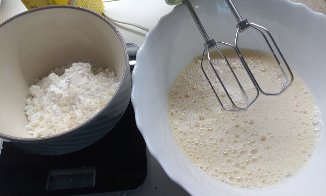 La torta in preparazione